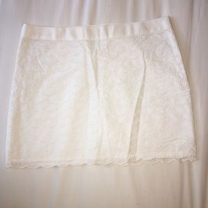 White J. Crew mini skirt